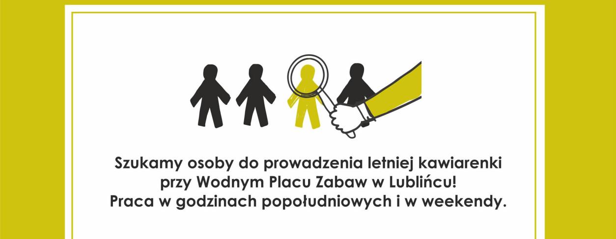 Grafika z informacją o ofercie pracy 