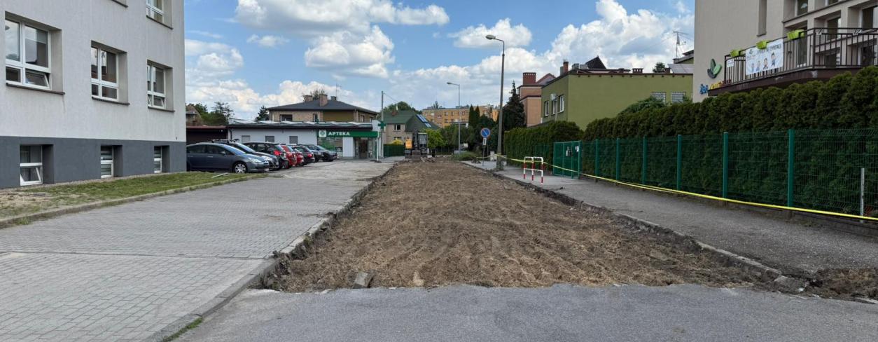 Ulica Majdanek w trakcie przebudowy 