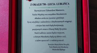  Gratulacje Michała Skrzydło – Burmistrz Miasteczka Śląskiego, Rada Miejska oraz Mieszkańcy