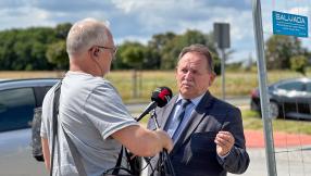 Wizyta Minister Katarzyny Pełczyńskiej-Nałęcz na budowie SIM Śląsk Północ w Lublińcu