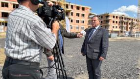 Wizyta Minister Katarzyny Pełczyńskiej-Nałęcz na budowie SIM Śląsk Północ w Lublińcu