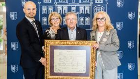 Dr Johannes Georg Bednorz Honorowym Obywatelem Miasta Lublińca