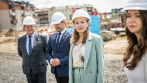 Wizyta Minister Katarzyny Pełczyńskiej-Nałęcz na budowie SIM Śląsk Północ w Lublińcu