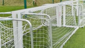 Zdjęcie bramek na Stadionie Miejskim w Lublińcu